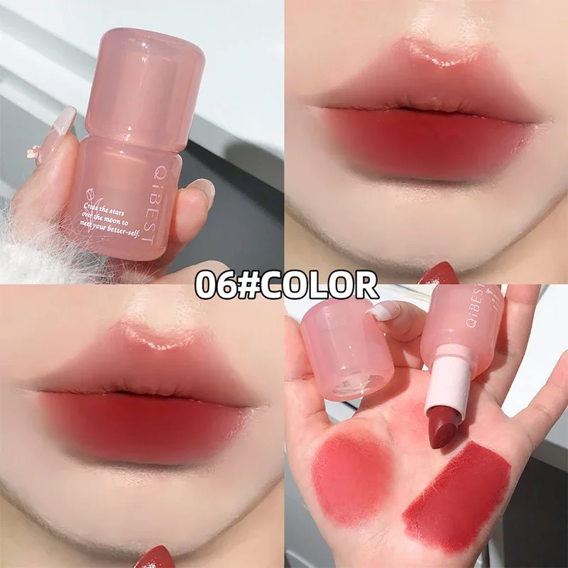 

QIBEST Sexy Red Lipstick Matte Long Lasting Non-stick Lip Stain Waterproof Makeup Smudge-free Classic Lipstick Lip Tint Cosmetic