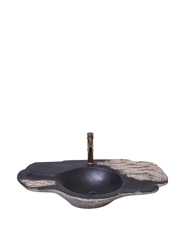 

Современный китайский умывальник Ванная комната отеля Античное творческое искусство Умывальник из массива дерева