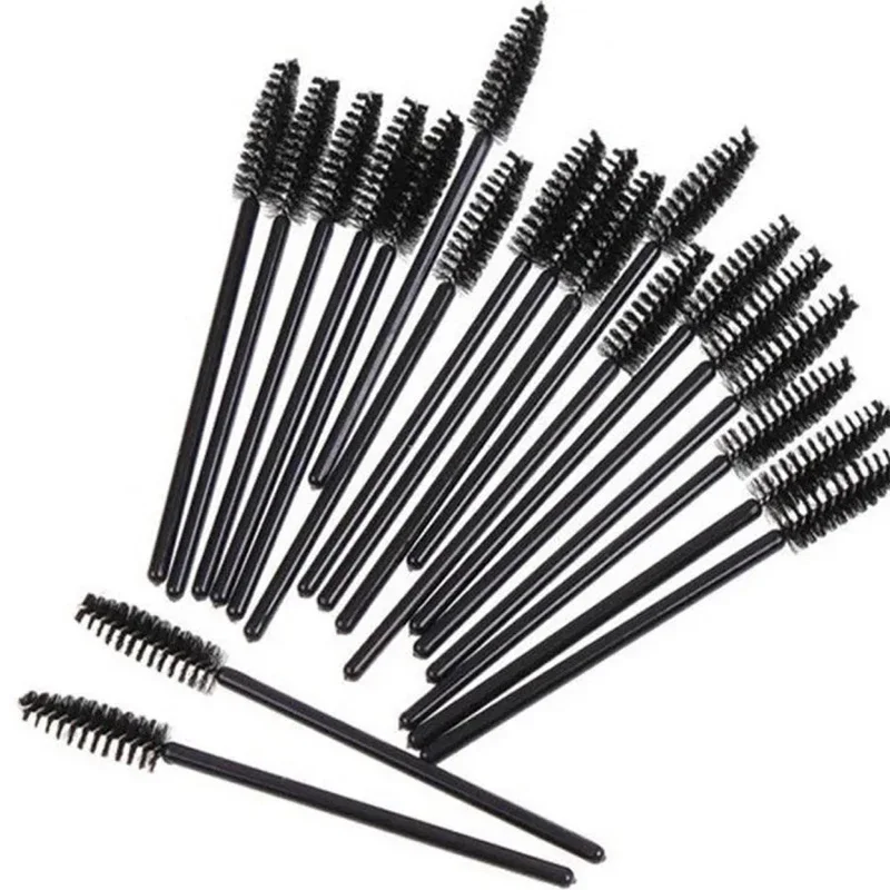 Micro brosse à cils de poulet, baguettes de mascara, applicateur de Végét, peigne pour les yeux, extension de cils, pinceau de maquillage, 50 pièces