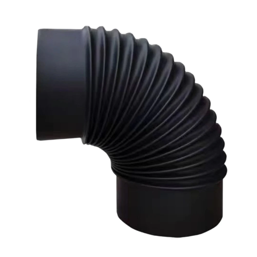 

Колено дымохода, изгиб трубы 90, установка камина, черная, простая установка, каминная труба, труба из нержавеющей стали, изгиб 90 градусов