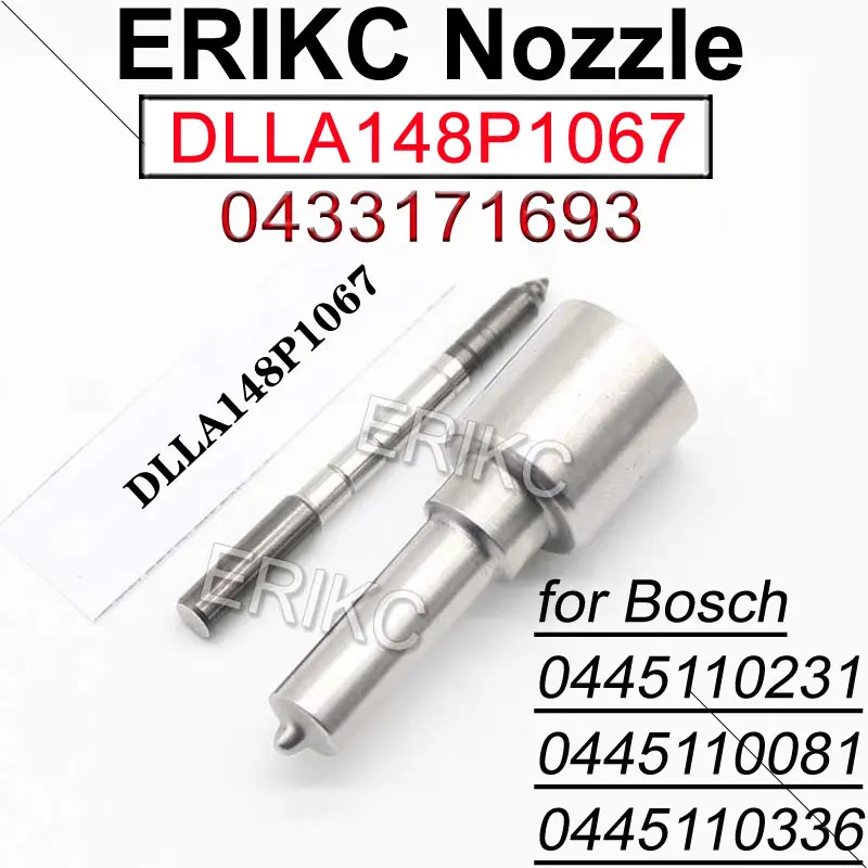 DLLA148P1067 Fuel Injection Nozzle Tip 0433171693 Diesel Injector Parts DLLA 148 P 1067 For MAN 0445110231 0445110081 0445110336