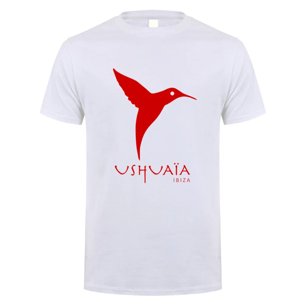 Ushuaia Ibiza T Shirt Summer Men Cotton Short Sleeve Tshirts Gift Man Tee Tops LH-563