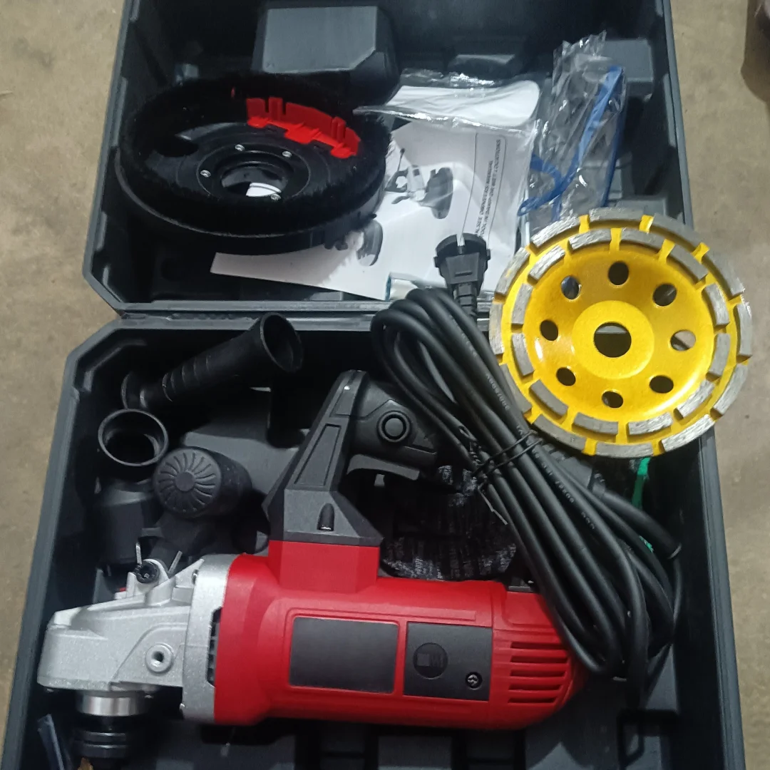 Upgraded 3-head Concrete Cement Floor Grinding Machine Epoxy Floor Grinder Polisher Terrazzo Surface Renovation Polishing Equipm