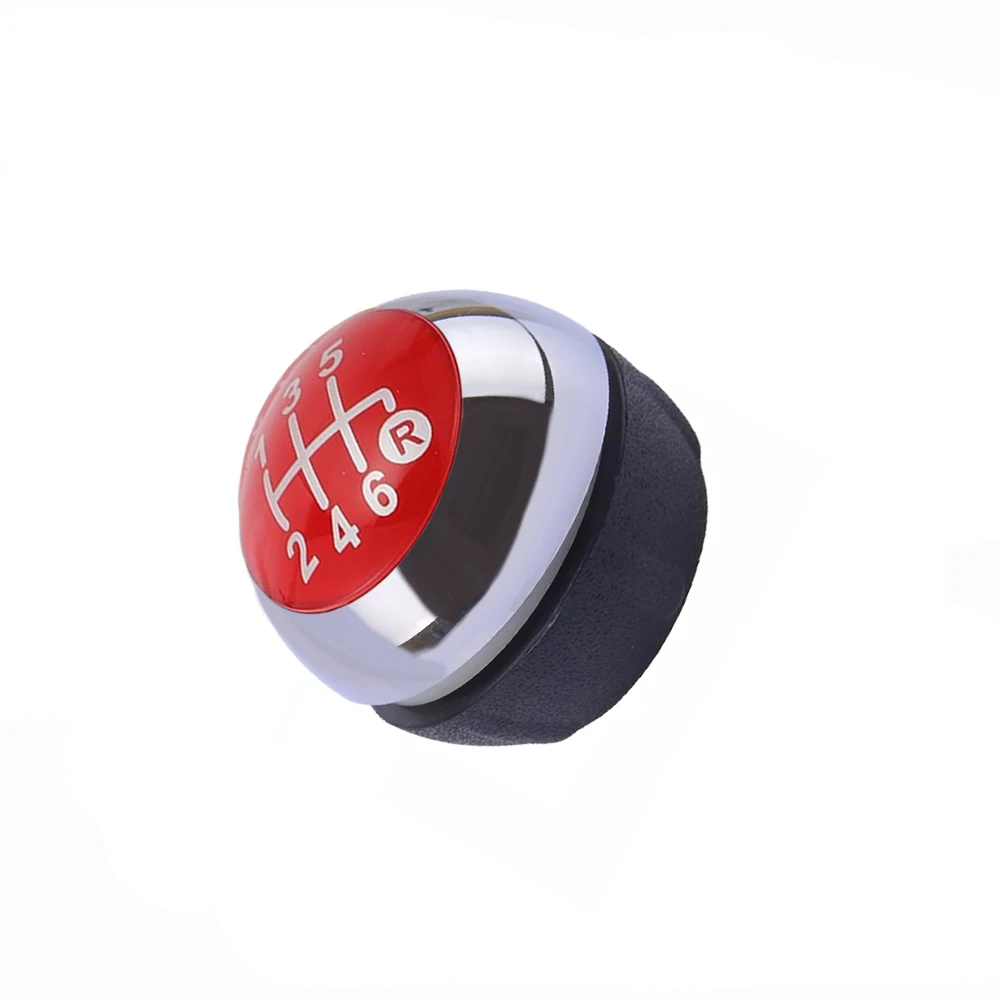 Direct Replacement Red Color Manual Shift Knob for Fiat Vehicles from Year Range of Two Thousand Twelve to Two Thousand Eighteen