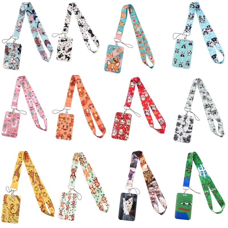 

LX119 Animals Koala Cats Corgi Lanyard Monkey Neck Strap For Keys Phone Hang Rope Keycord USB ID Badge Holder Keychain Lariat