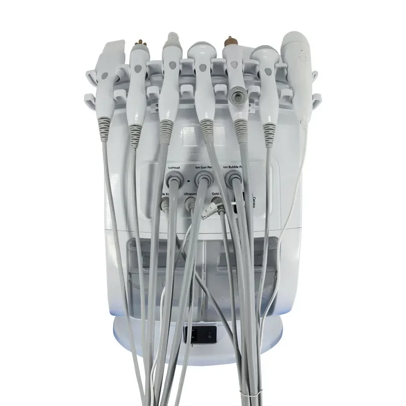 Ice Blue 7-in-1 AI Skin Analysis & Hydro Dermabrasion Machine Ultrasonic + RF Facial Device Deep Cleansing & Rejuvenation CE