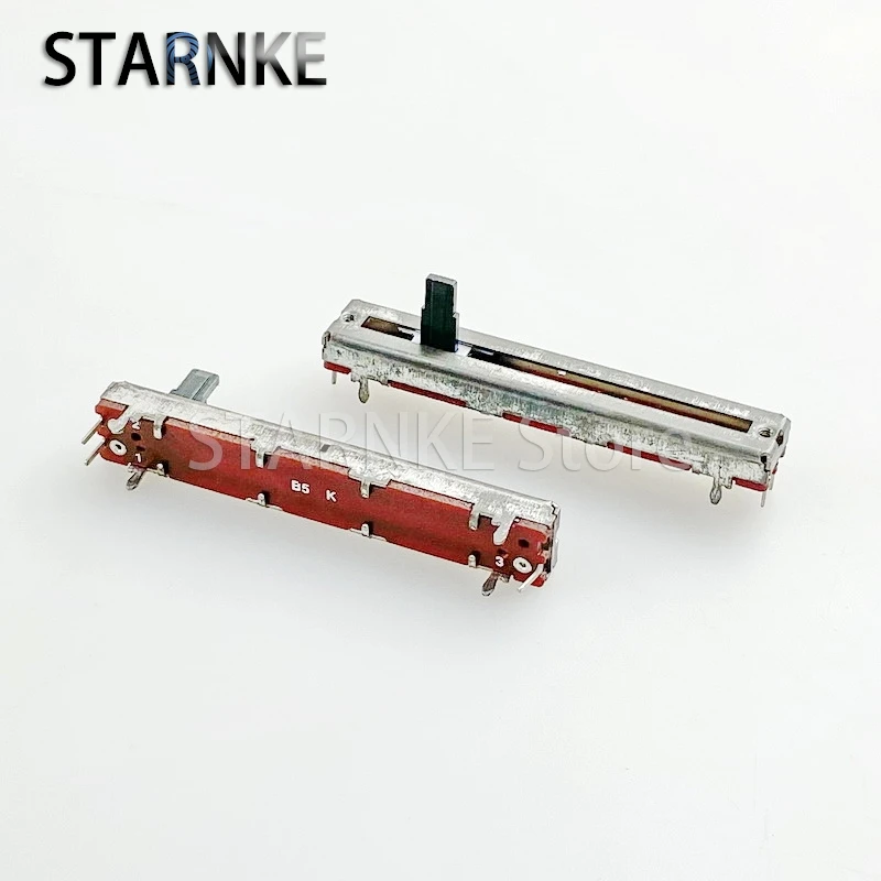 3PCS 60mm 3-Pin single-joint Straight Slide Potentiometer B5K Mixer Lighting And Audio Volume Control
