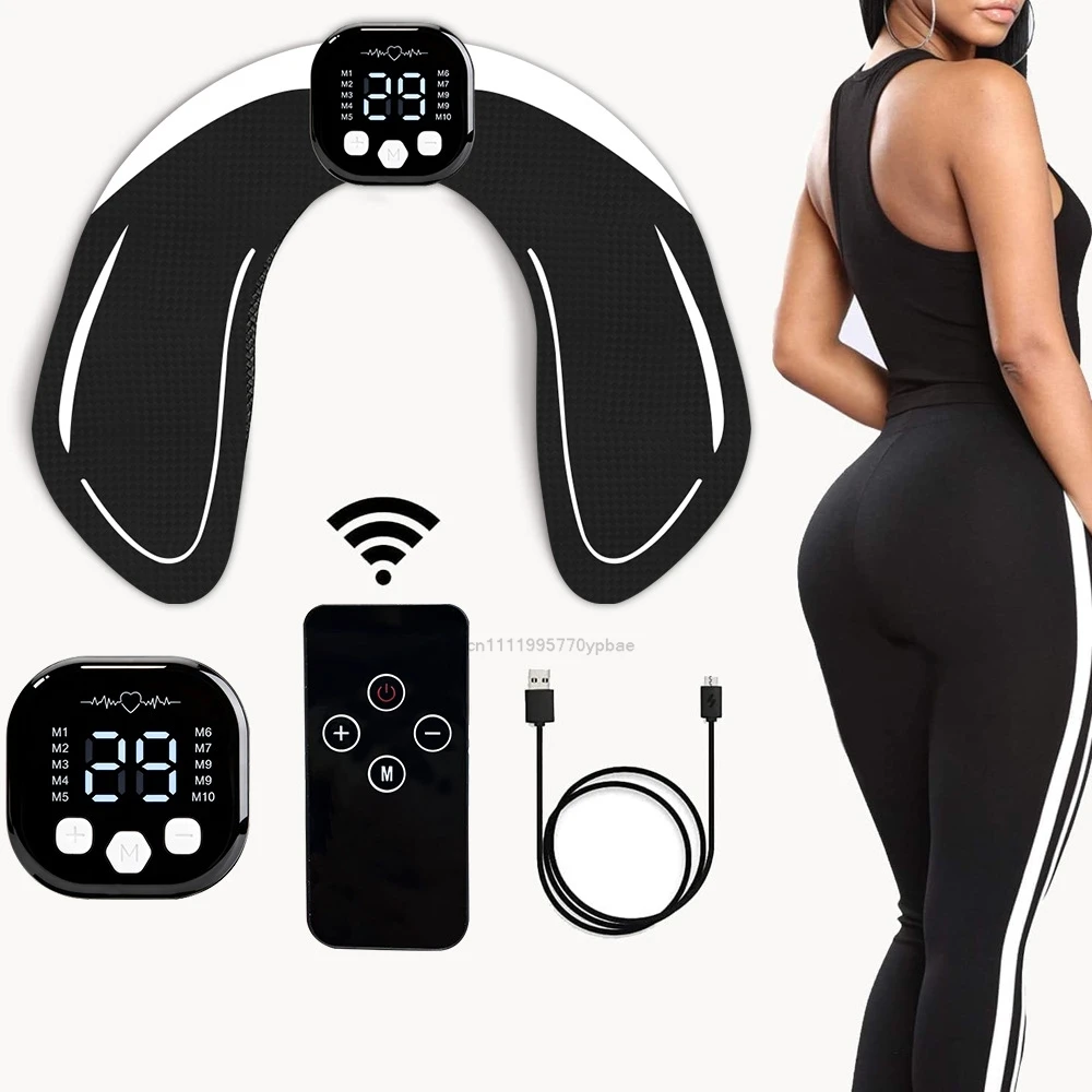 EMS EMS Glute Massager Electroestimulador USB Remote Control Hip Trainer Home Gym Daily Workout Fitness Equipment EMS Glute Massager - Aliexpress Deal