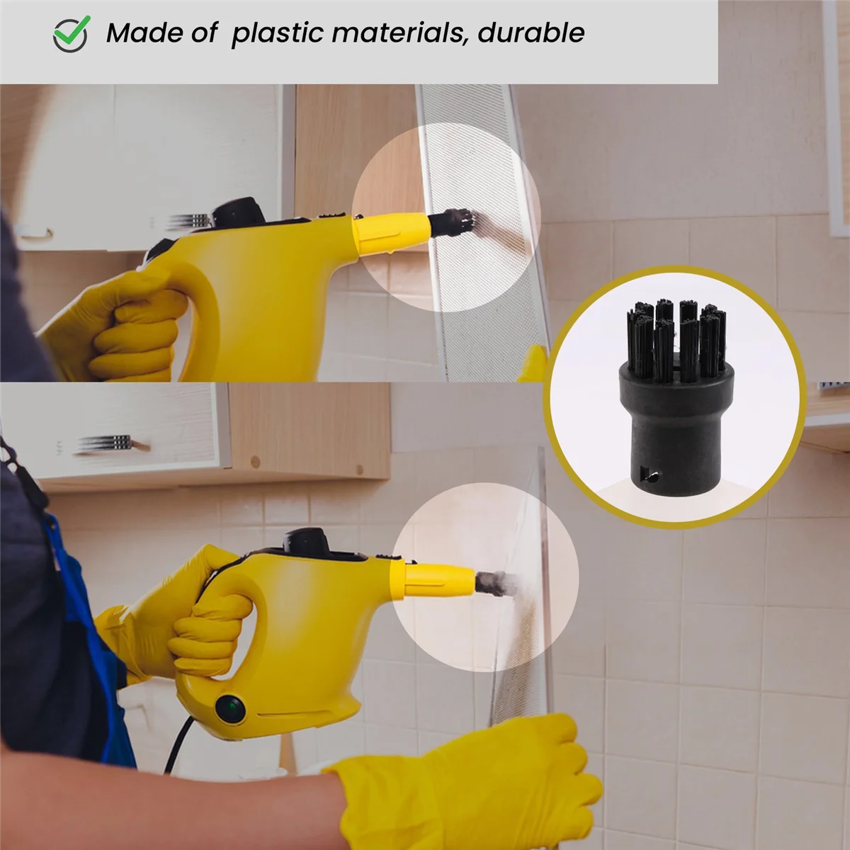 popolare piccola spazzola rotonda spazzola in rame pulitore a vapore testina per pulitore a vapore Karcher serie SC SC1 SC2 SC3 SC4 SC5 SC7