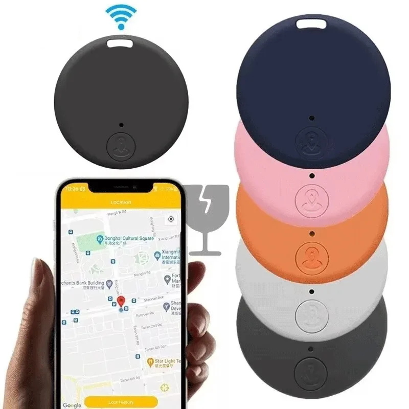 1/2pcs Mini Fashion Smart Dog Pets Bluetooth 4.0 GPS Tracker Anti-lost Alarm Tag Wireless Child Bag Wallet Key Finder Locator