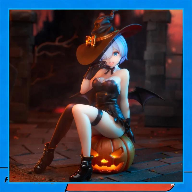 Nouvelle figurine d'anime Re:Zero Rem Halloween Magic Night Enchantress de 18 cm, décoration de bureau, cadeau