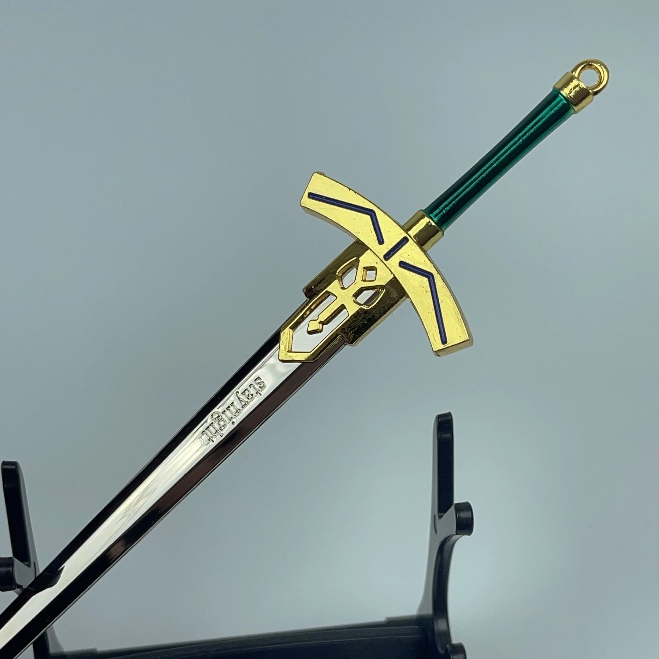 Fateシリーズの約束された勝利の剣 エクスカリバー 金属製 模造刀 武具 FATE EXCALIBUR 剣 玩具モデル - 16cm (6.29in) 亜鉛合金製 - 非鋭利な