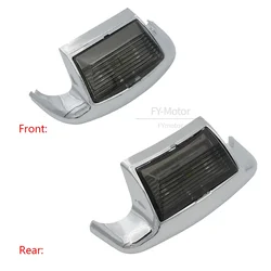 Softail Classic Motorcycle Lens Front Fender Tip Light Lamp Edge LED Chrome Fit For Harley FLSTC FLHT FLHTCU FLHR Before 2013