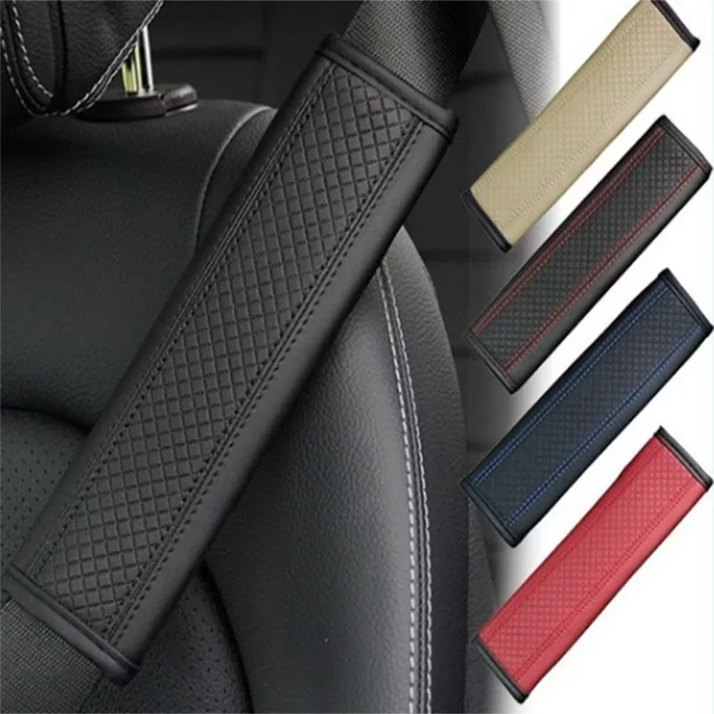 

2pcs PU Car Seat Belt Cover Universal Auto Seat Belt Shoulder Cushion Protector Safety Belt Car Accessories