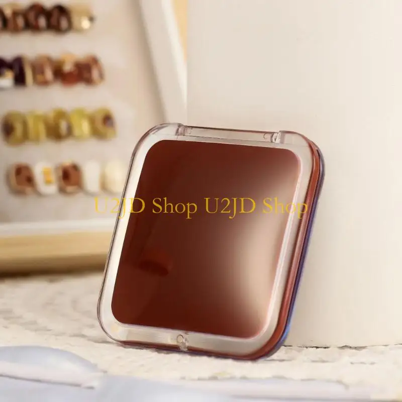 U2JD portátil espelho maquiagem portátil 15x ampliação para maquiadores e viajantes