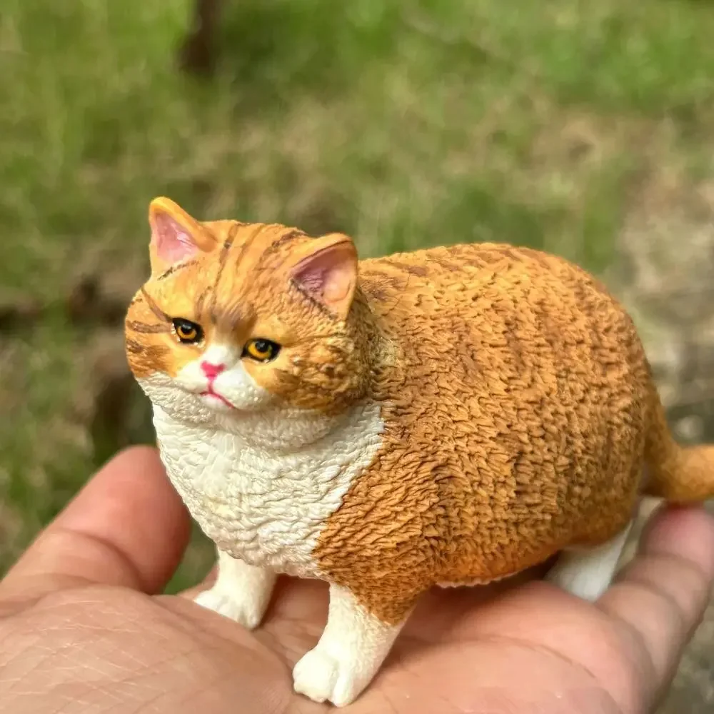 Cute Simulation Cat Model Realistic Pet Figurines Lifelike Cat Action Figures Siamese Ragdoll Persian Cat Simulation Pet Decor