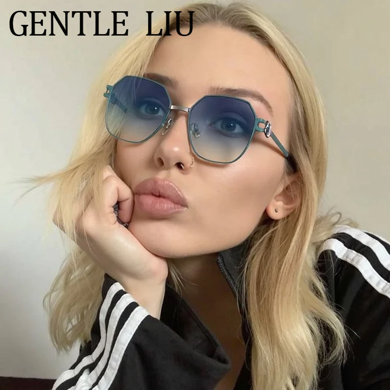 

Oversized Shield Square Sunglasses Women Men 2026 Luxury Brand Big Frame Retro Polygon Sun Glasses Outdoor Shades UV400 Eyewear