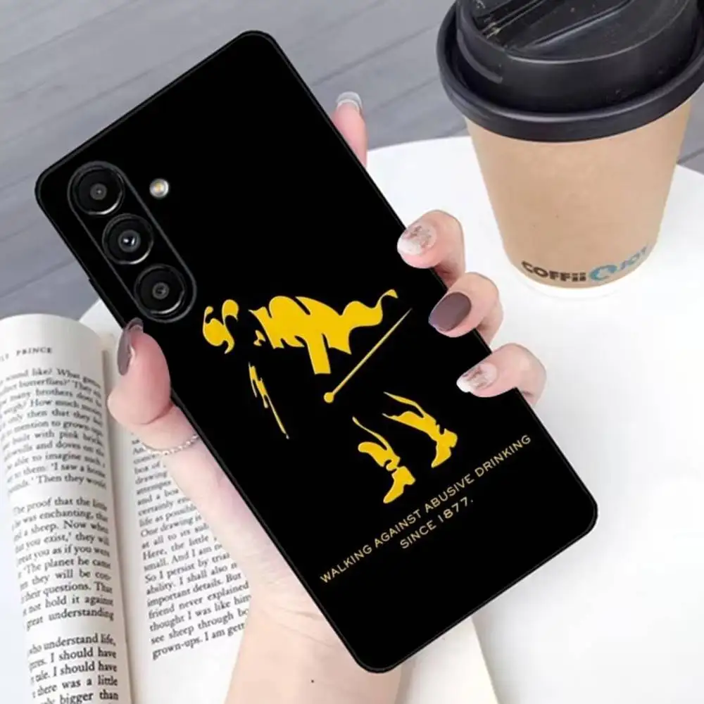 J-Johnnie W-Walker Logo Phone Case For Samsung S 25,24,23,22,30,21,10,9,Ultra,Plus,Lite,FE,4G,5G Black Soft Case
