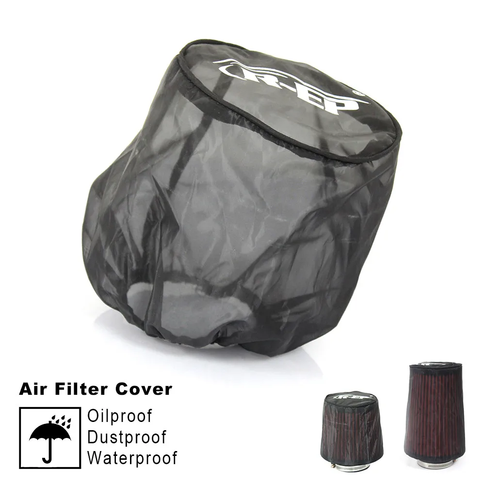 Filtro de ar cone universal, capa protetora à prova d'água, óleo, à prova de poeira para carro, alto fluxo, entrada de ar frio