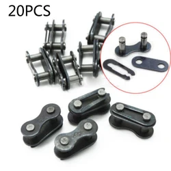 20pcs Bicycle Bike Single Speed Quick Chain Master Link Connector Repair Parts For Most 1-3 Speed Chains Bikes Steel Tools