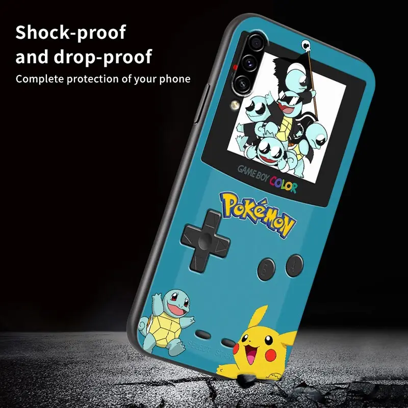 GameBoys Pokemon Pikachu Soft Cases For Samsung Galaxy A30 A30S A50 A50S A10 A70 A70S A20S A90 A10 A40 A7 A9 2018 Silicone Cover