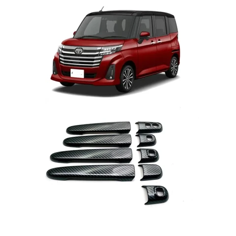 Для Toyota TANK /ROOMY 2016-2020 ABS, хромированная наружная дверная ручка, крышка чаши двери, молдинговые аксессуары