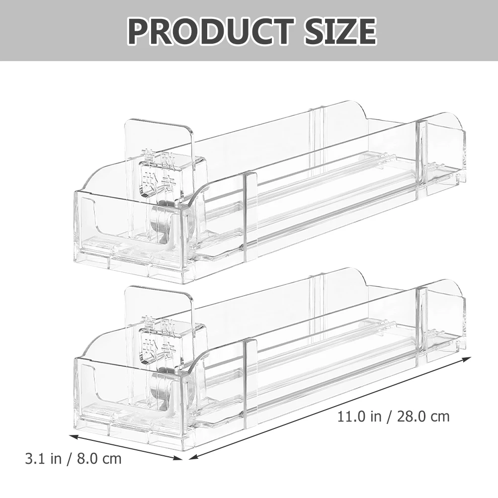 

2 Pcs Automatic Cigarette Pusher Showcase Smoke Dispenser Clear Display Rack for Shop Home Daily Use Cigarette ganizer