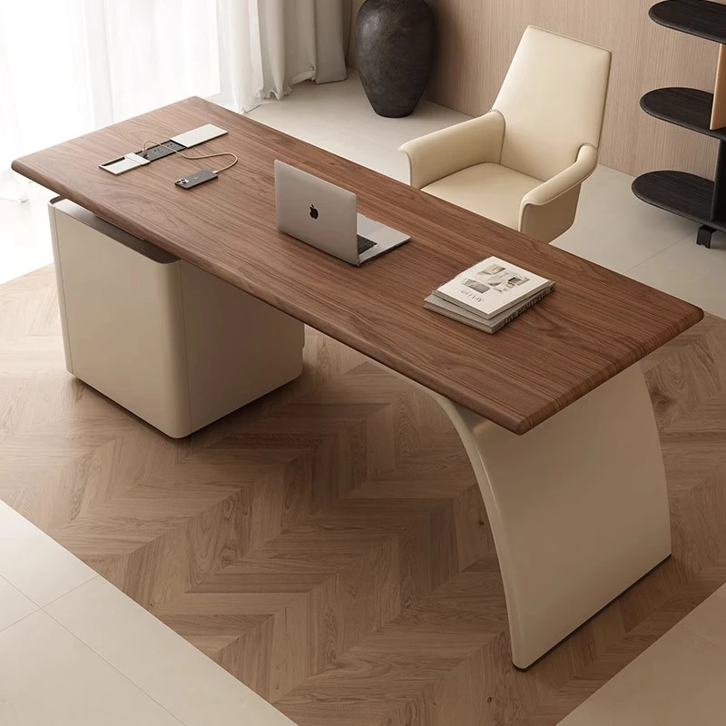 

Organizer Decoration Office Desk Aesthetic Luxury Study Standing Computer Desk Drawers Executive Mesas De Escritorio Furniture