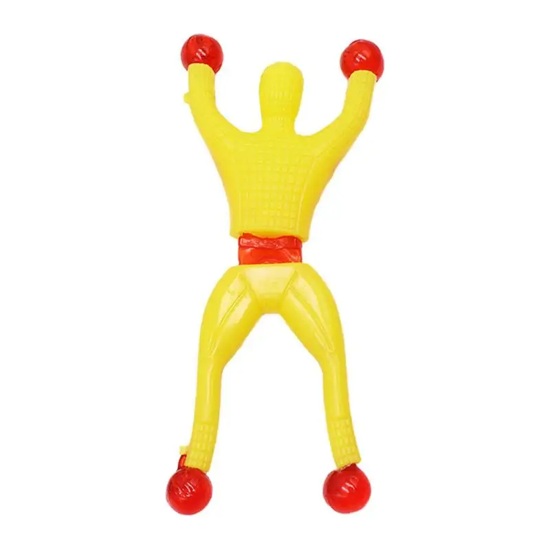 

2pcs Climbing Man Sticky Wall Funny Stretchy Rolling Men Figures Wall Door Window Crawler Great Party Favors for Children Adults