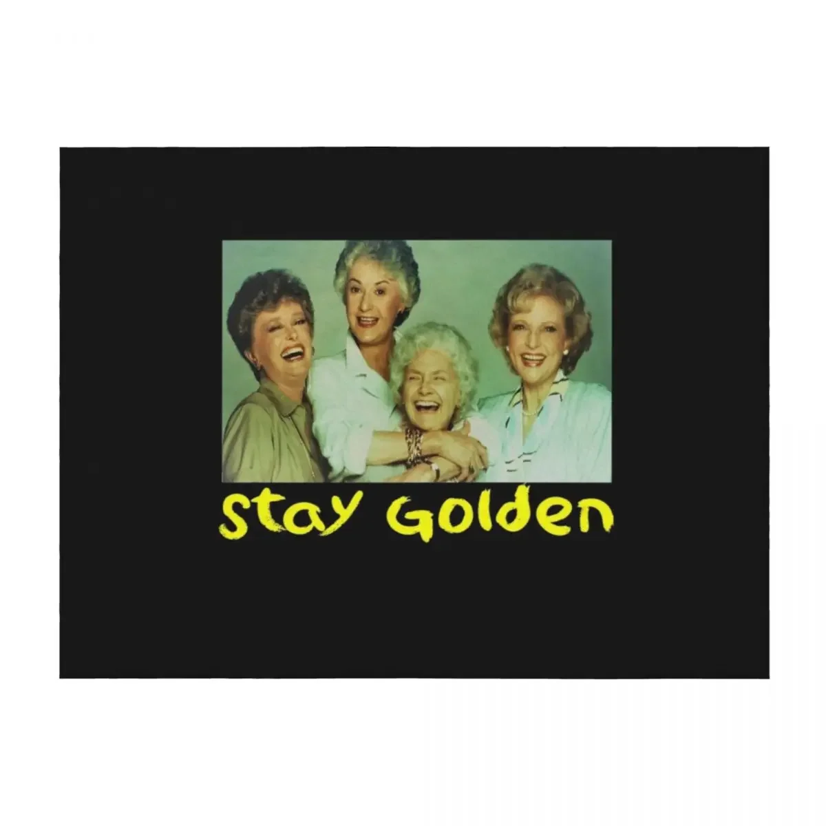 

Golden Girls Stay Golden Throw Blanket Bed covers Thermal Soft Big Hair Blankets