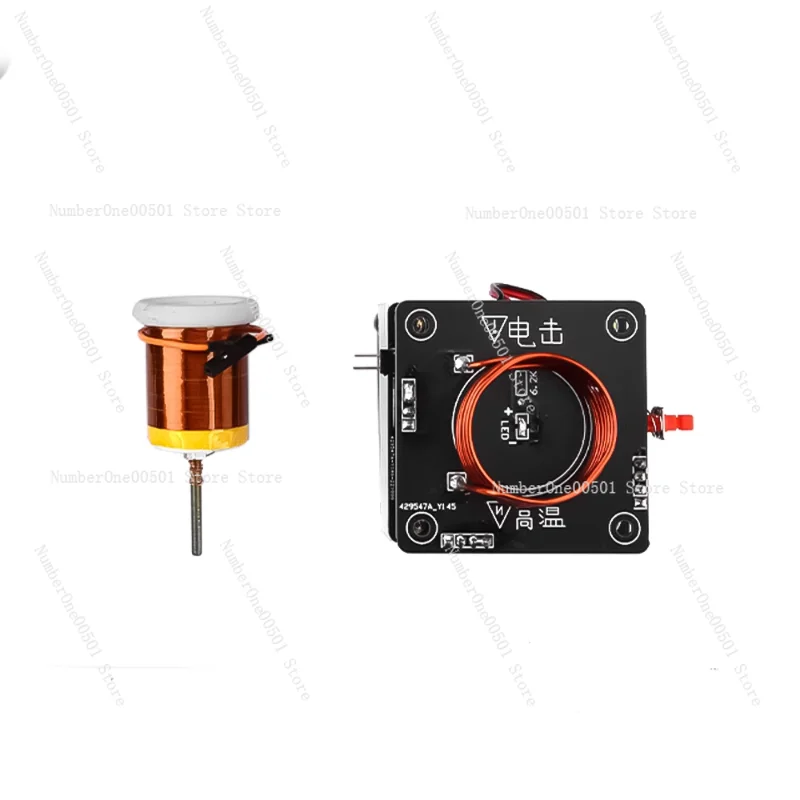 

Катушка Тесла DIY Kit Электронная плазменная свеча с пламенем Высокочастотная дуговая зажигалка Научный эксперимент Образовательный проект