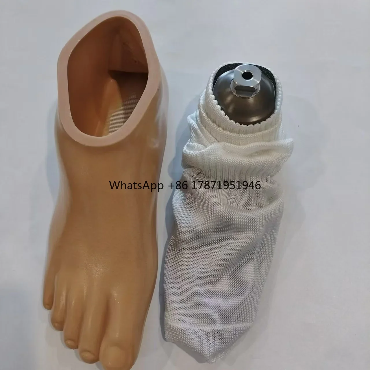 Prosthetics carbon fiber foot for amputees with lower ankle, prothesis foot