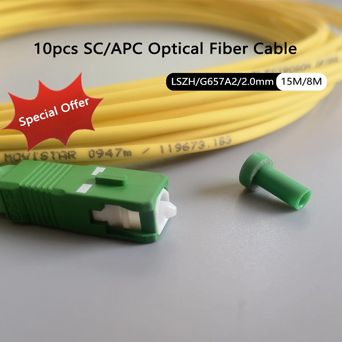 10Pcs Fiber Optic P…
