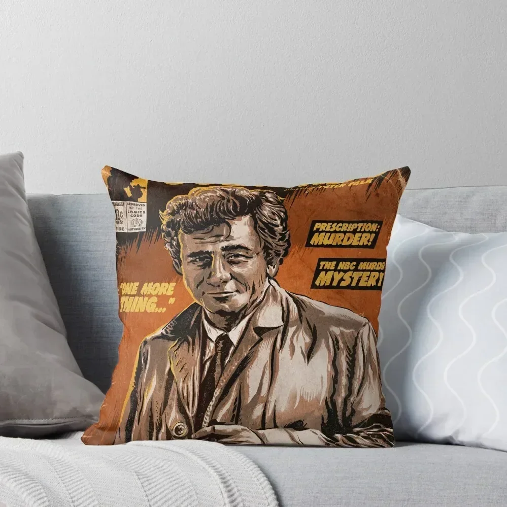 

Columbo TV Show Comic Throw Pillow Pillow Case Christmas Decorative Pillow Covers For Sofa Decor Christmas Pillows