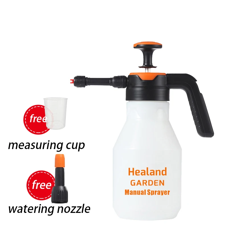 Healand 2L Car Wash Snow Foam Spray Gun Water Gun Foam Sprayer with Foam & Watering Nozzle Manual Pressurized Snow Foam Lance