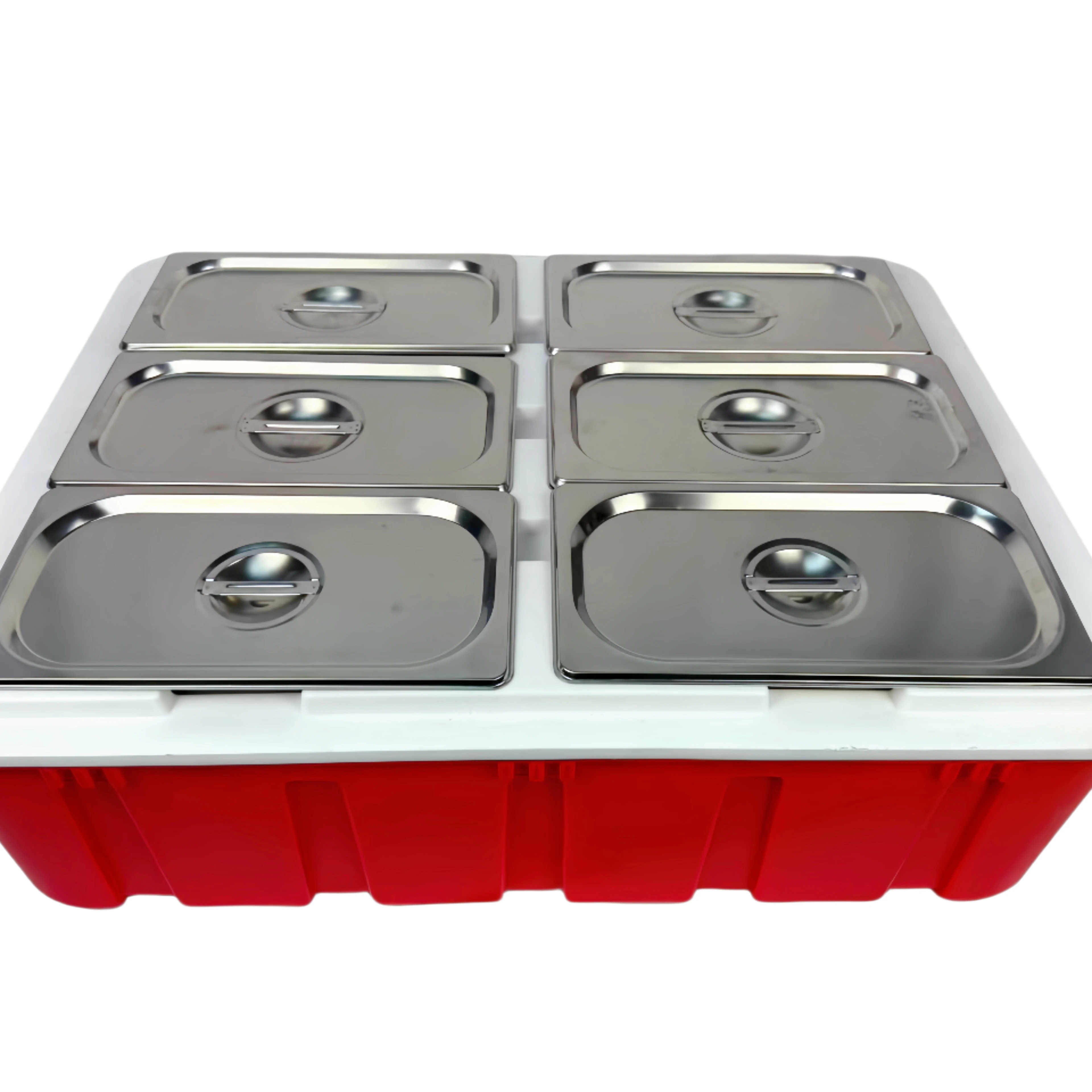 70L-6 PP Injection Molded Cooling Box With Lid, 70 Liter Capacity For GN Food Containers Insulated Box