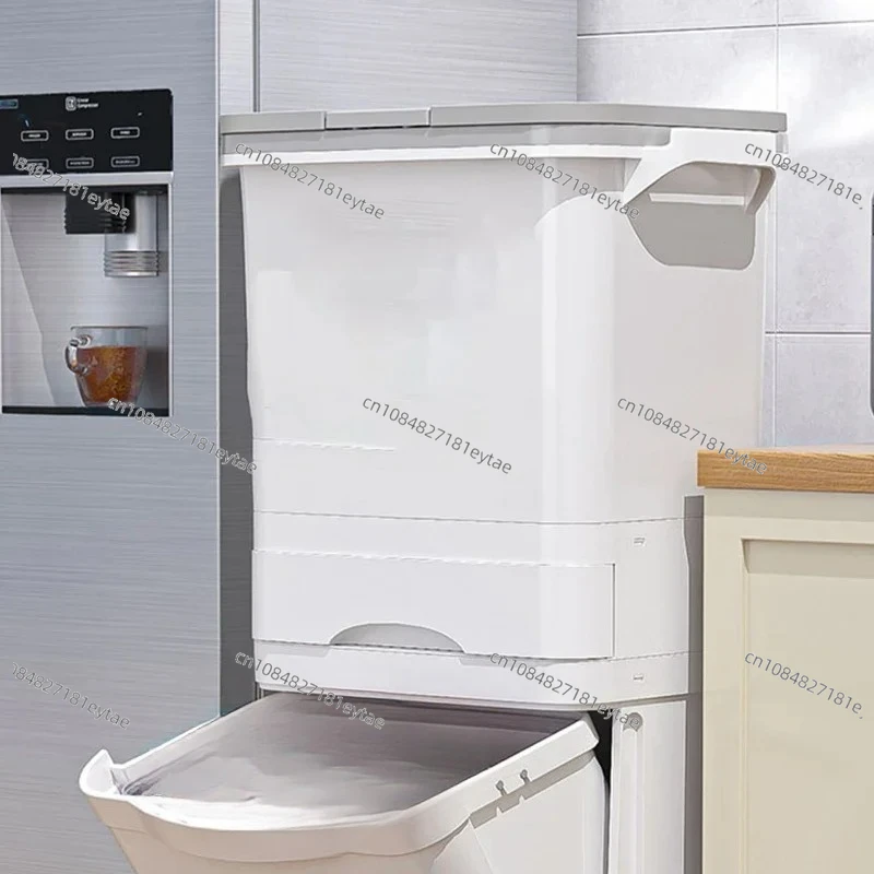 Office Rack Holder Trash Can Kitchen Lid Kitchen Rubbish Garbage Trash Can Door Dustbin Recycle