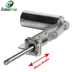 Upgrade der Hub kolben welle Ganzmetall körper Mini-Teleskop-Linear antrieb 39mm Hub Hub kolben mechanismus Motor 30-120 Mal