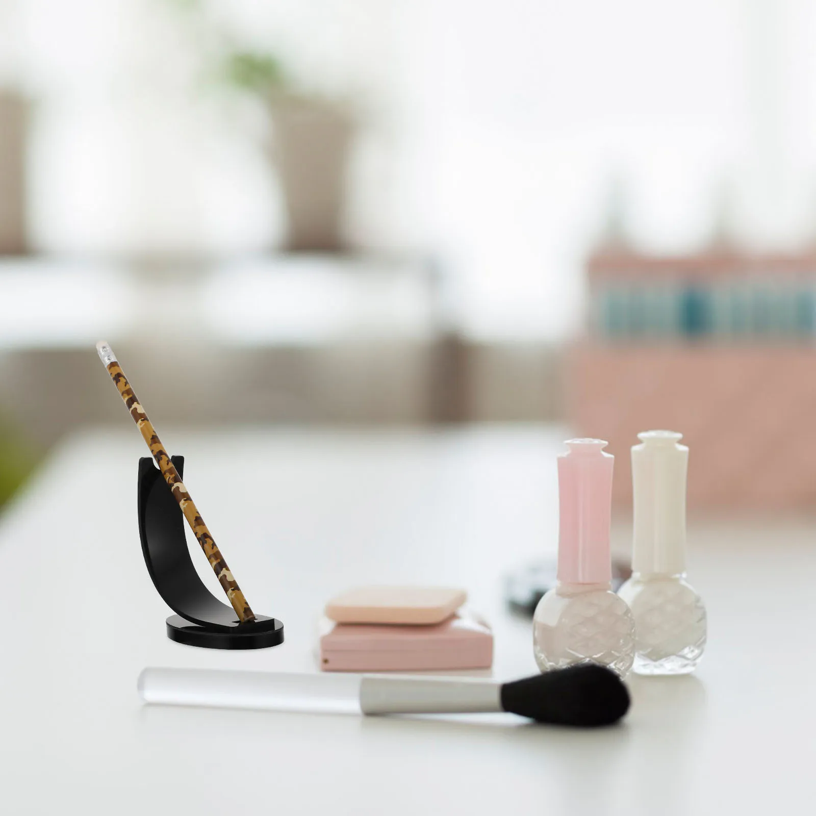 1 Stuks Acryl Make-Up Borstel Display Houder Pen Opslag Stand Desktop Organizer Display Plank Pen Opslag Stand