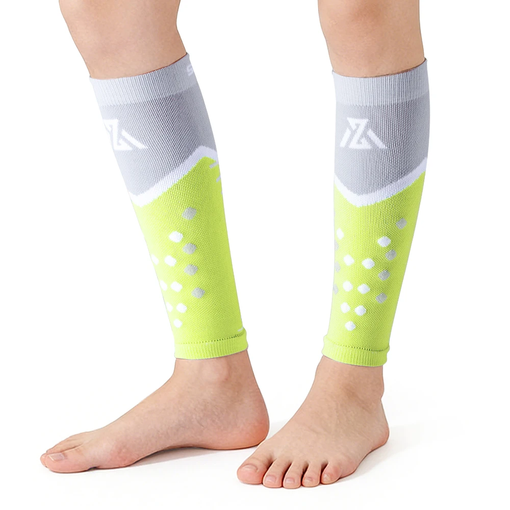 1Pair Compression Socks for Men & Women - Calf Sleeves, Footless, for Runners, Shin Splints Pain Relief, Leg Support