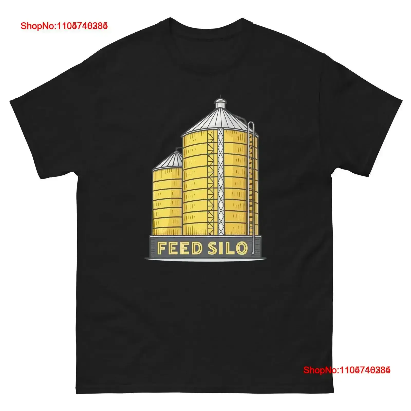 Feed Silo Farming Rural Life Agriculture T Shirt vintage Washed Comfortable streetwear Stretched designer clothes vintage