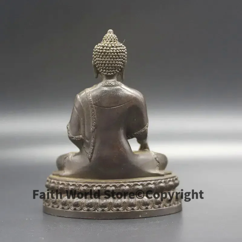 Tibetan Buddhist buddha statue HOME patron saint efficacious Protection # Buddhism Sakyamuni Tathagata Buddha bronze statue