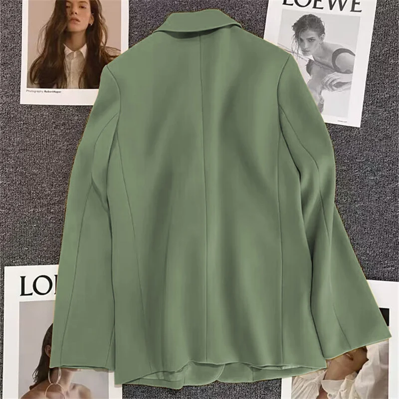 Office Ladies Formal Blazer Female Business Wear Slim Jacket Spring Autumn Coat Single Button Long Sleeve Suit Women Outerwear