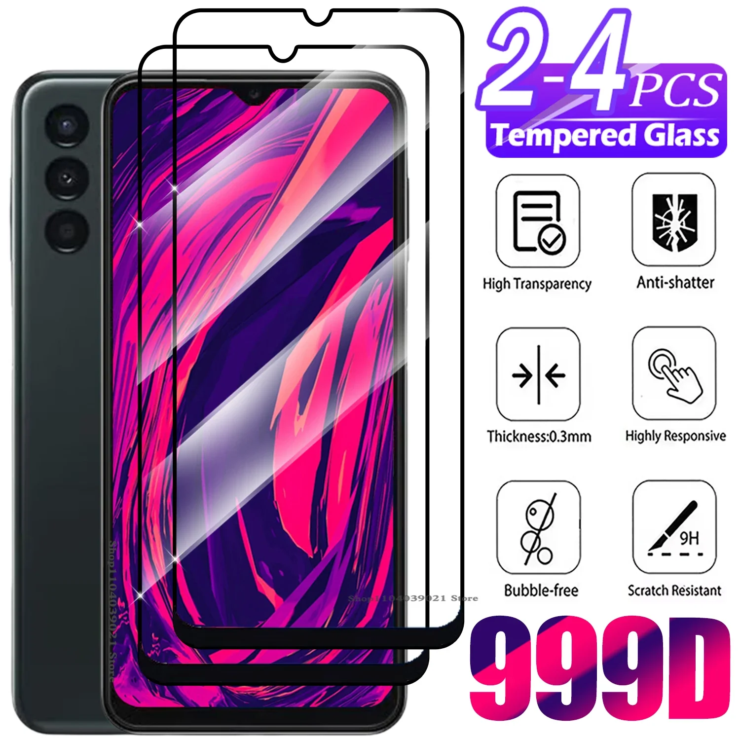 2/4Pcs Tempered Gla…