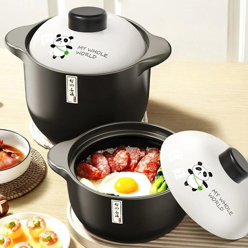 

Высокотемпературная керамическая кастрюля для запеканки, бытовая кастрюля с защитой от трещин, газовая кастрюля, кухонный инструмент, кастрюли для приготовления пищи