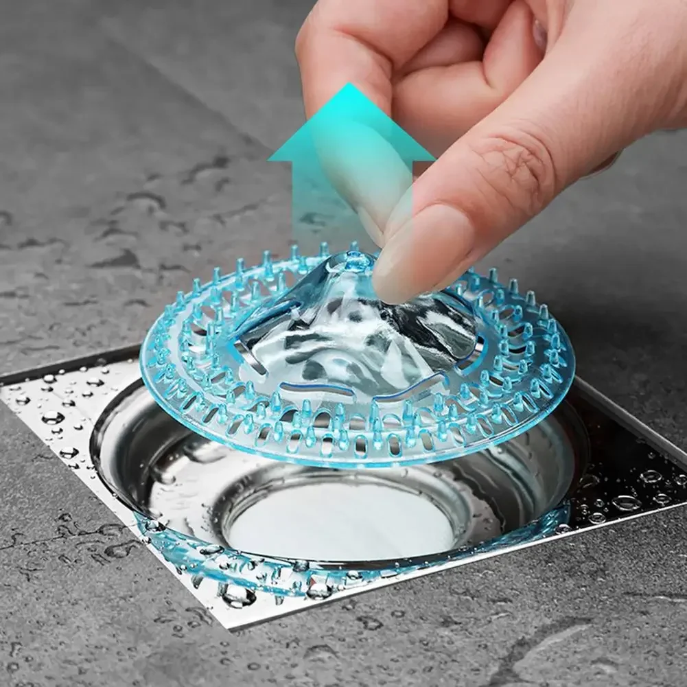 

Сливная крышка с защитной сеткой, антизасоряющийся коллектор для волос, кухонный дренажный изолятор мусора и контроллер запаха, фильтр для душа