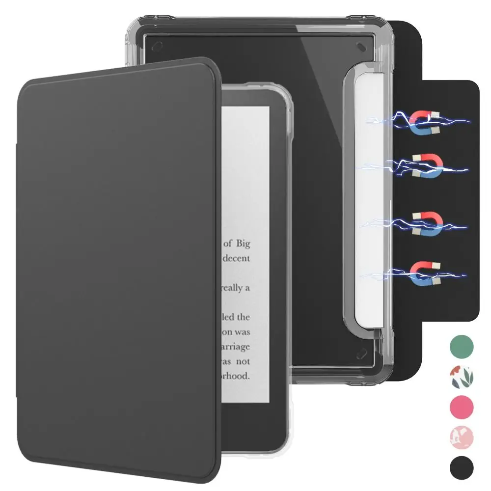Auto Wake/Sleep e-Reader Case Adjustable Acrylic Stand Cover Shockproof for Kindle Paperwhite 12th Gen 2024 7 inch Colorsoft