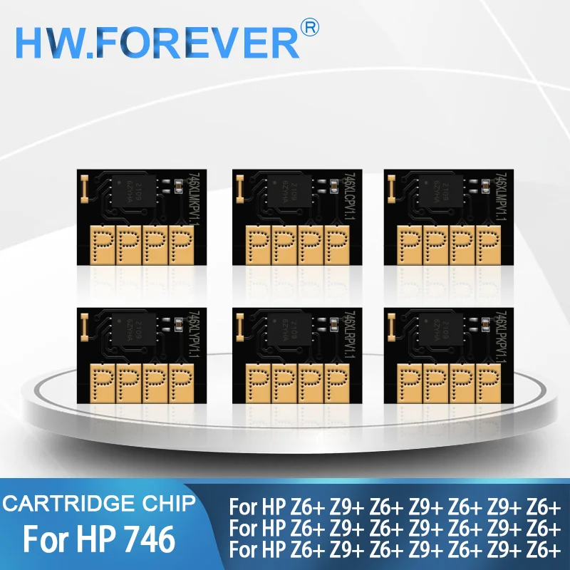 

New Upgrade For HP 746 746XL 747 747XL Cartridge Chip For HP DesignJet Z6+ Z9+ Printers 300ML One Time Use Cartridge Stable Chip