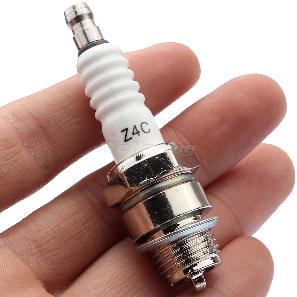 Z4C Spark Plug for 50cc-80cc 2 Stroke Engine Motorized Bicycle Bike Moped Scooter Yamaha JOG50 90 ZX50 QJ50 DX100