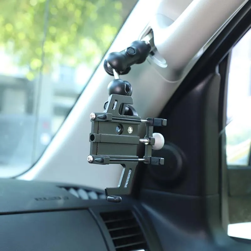 

Для Toyota Tundra 2007-2013: Многофункциональный кронштейн из алюминиевого сплава для телефона и навигатора на переднюю стойку автомобиля